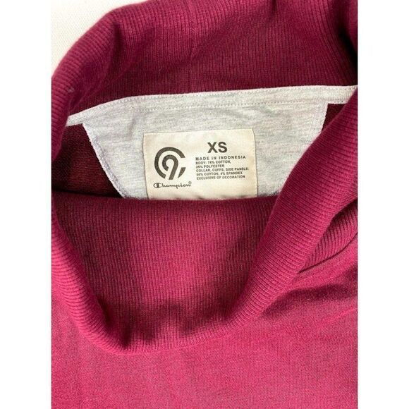 Champion Shirt Tunic Top XS Cowl-Neck Side-Slits‎ - Picture 4 of 4